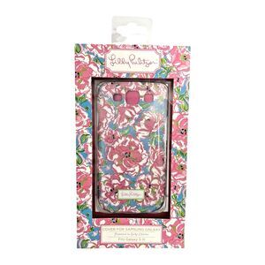 Lilly Pulitzer Samsung Galaxy SIII Phone Cover Floral Pink Blue "Lucky Charms"